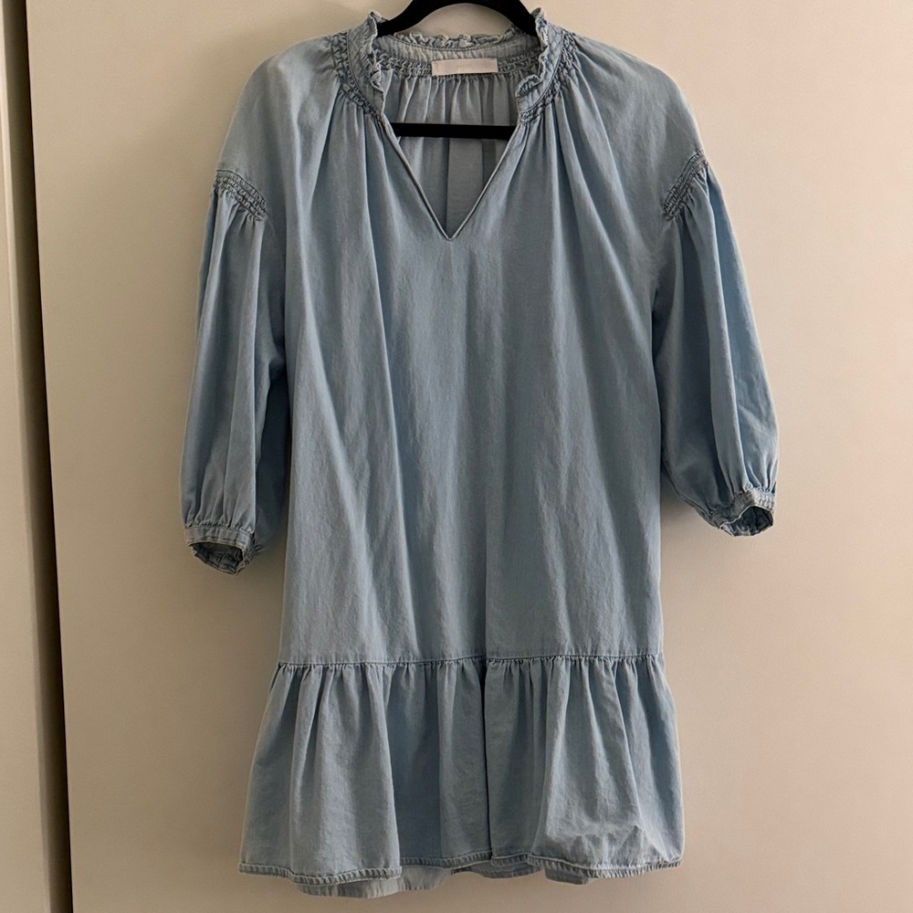 Mango Oversized puff sleeve dress